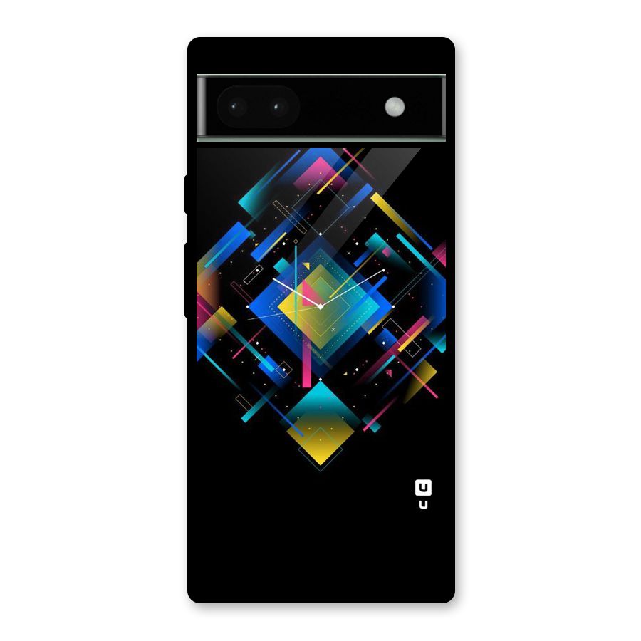 Abstract Clock Glass Back Case for Google Pixel 6a