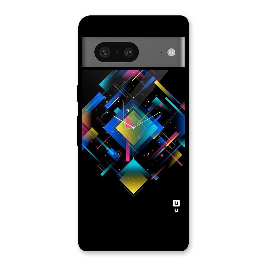 Abstract Clock Glass Back Case for Google Pixel 7