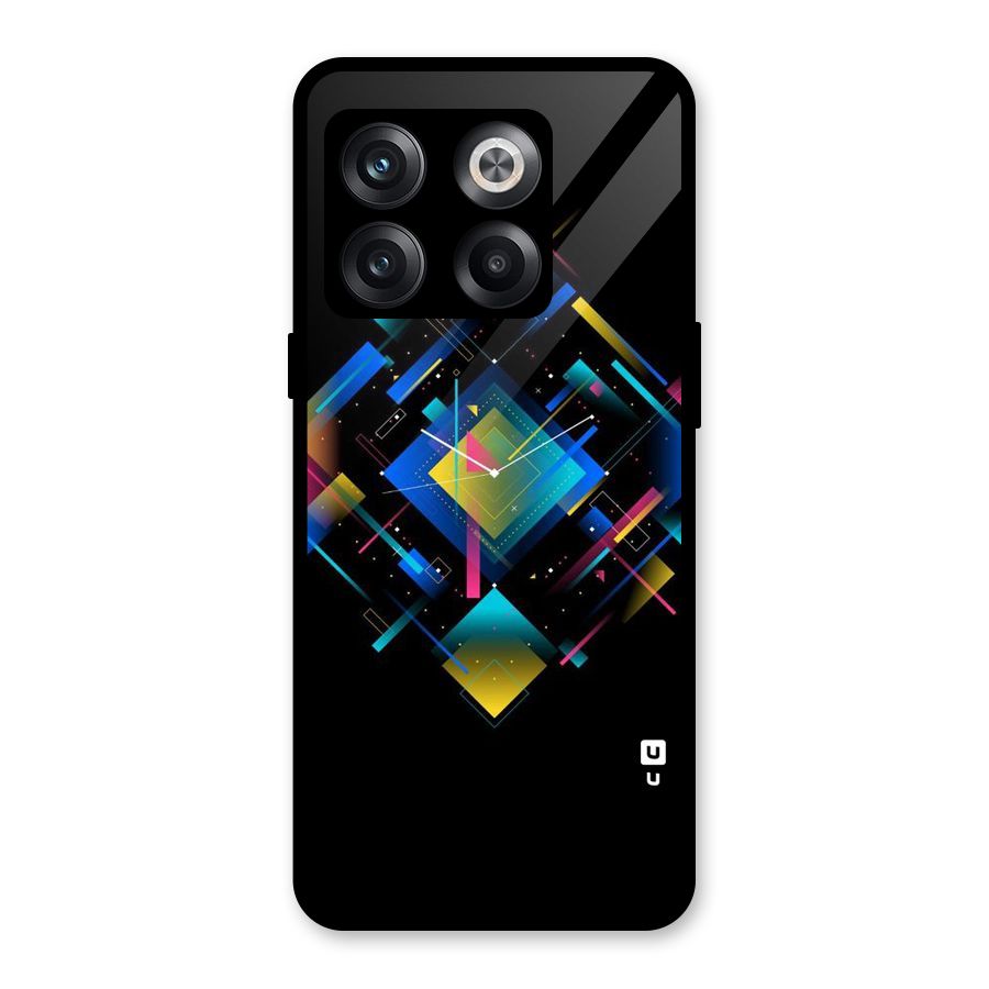 Abstract Clock Glass Back Case for OnePlus 10T