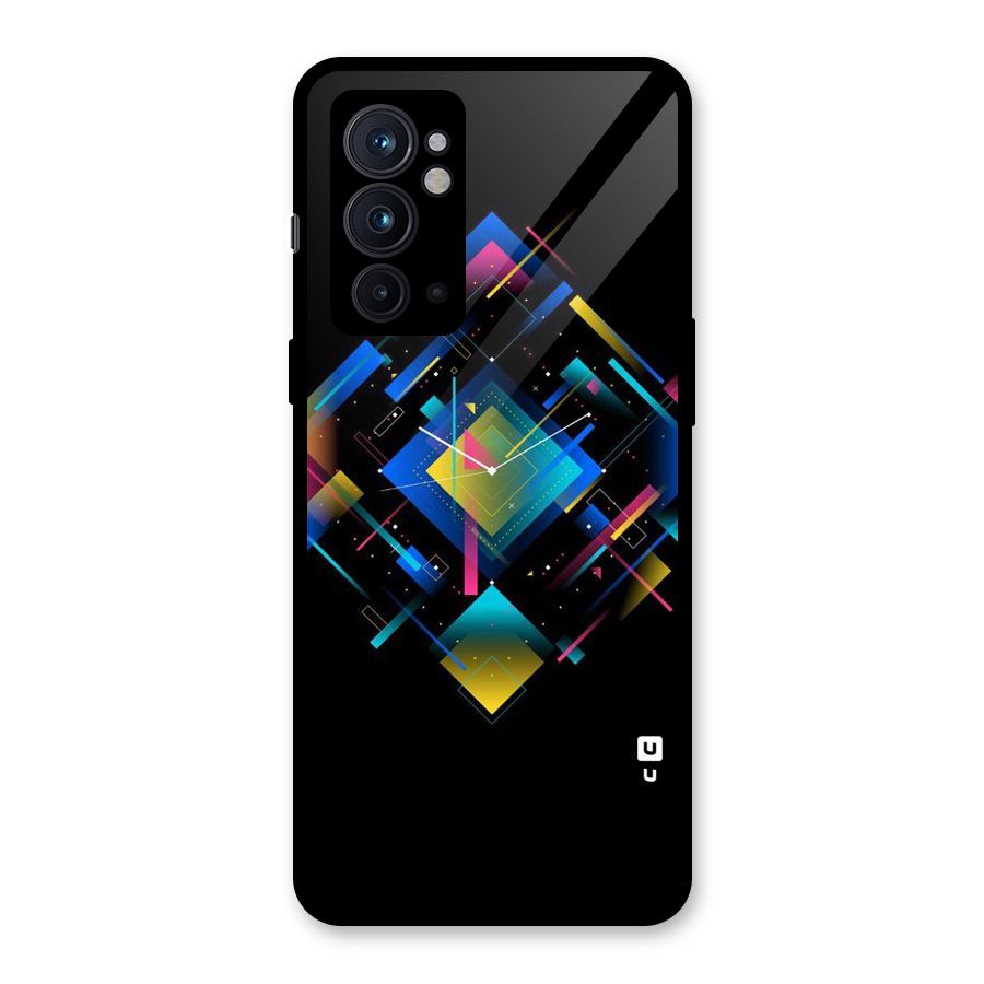 Abstract Clock Glass Back Case for OnePlus 9RT 5G