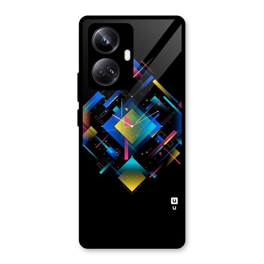 Abstract Clock Glass Back Case for Realme 10 Pro Plus