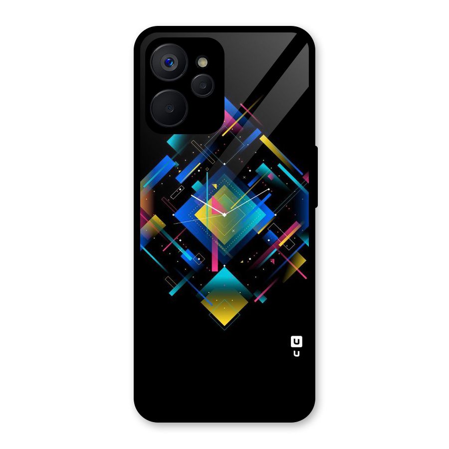 Abstract Clock Glass Back Case for Realme 9i 5G