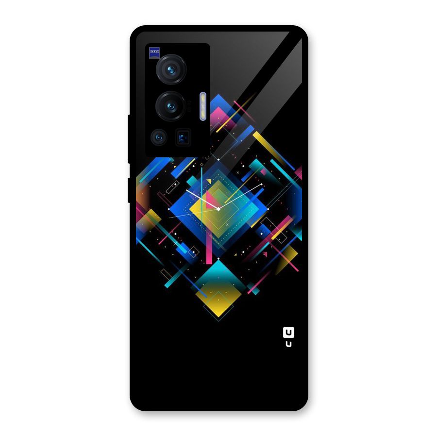 Abstract Clock Glass Back Case for Vivo X70 Pro