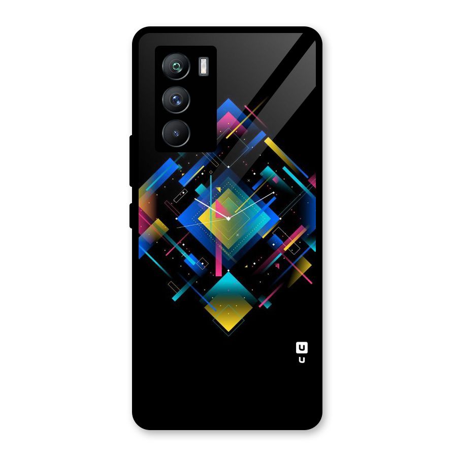 Abstract Clock Glass Back Case for Vivo iQOO 9 SE