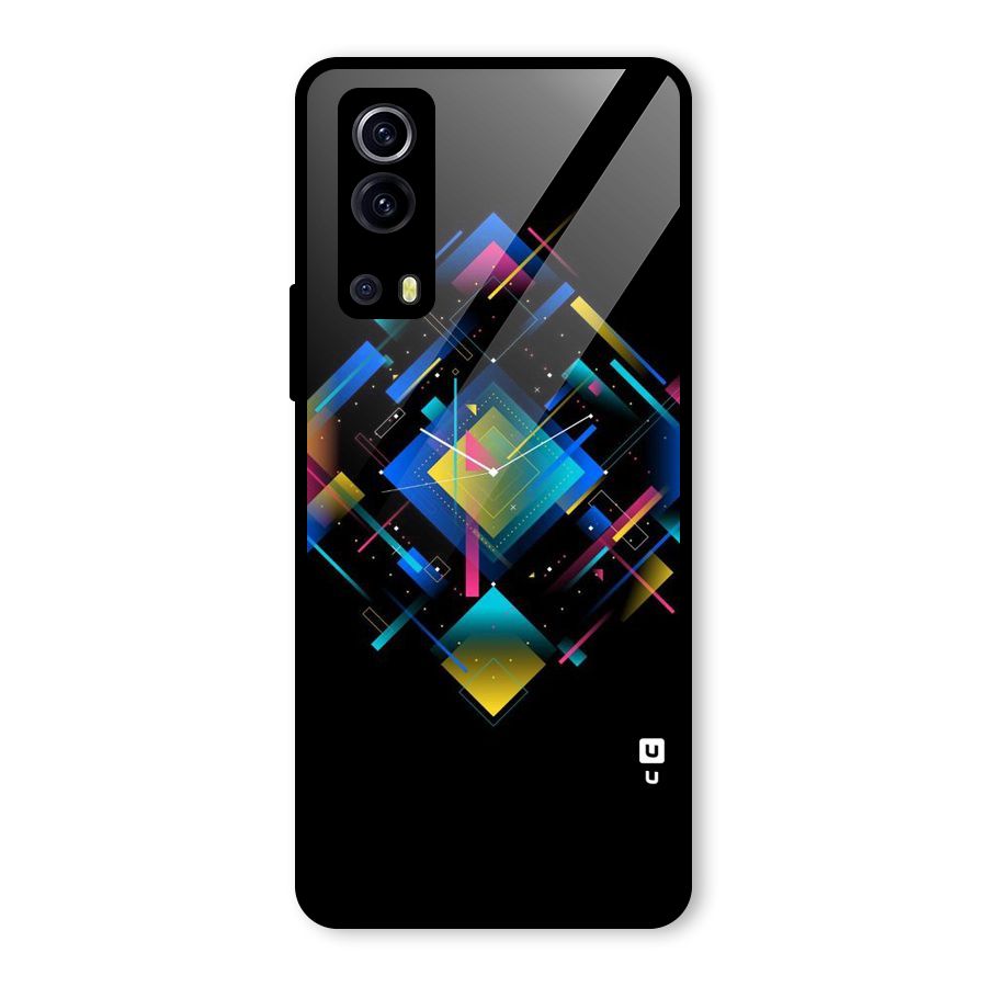 Abstract Clock Glass Back Case for Vivo iQOO Z3
