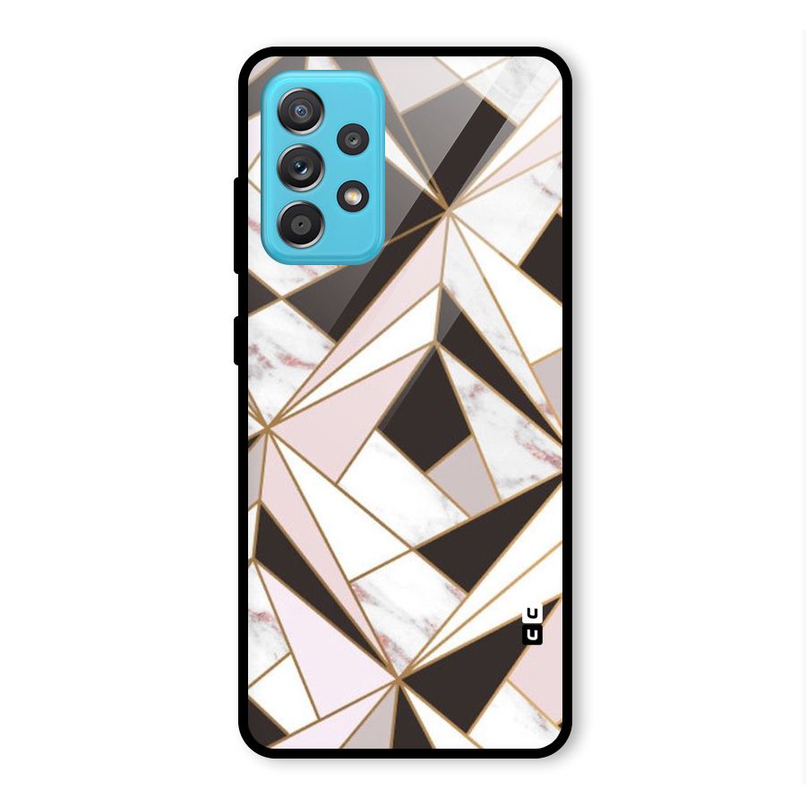 Abstract Corners Glass Back Case for Galaxy A52