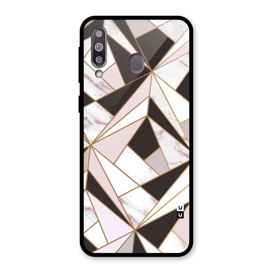 Abstract Corners Glass Back Case for Galaxy M30