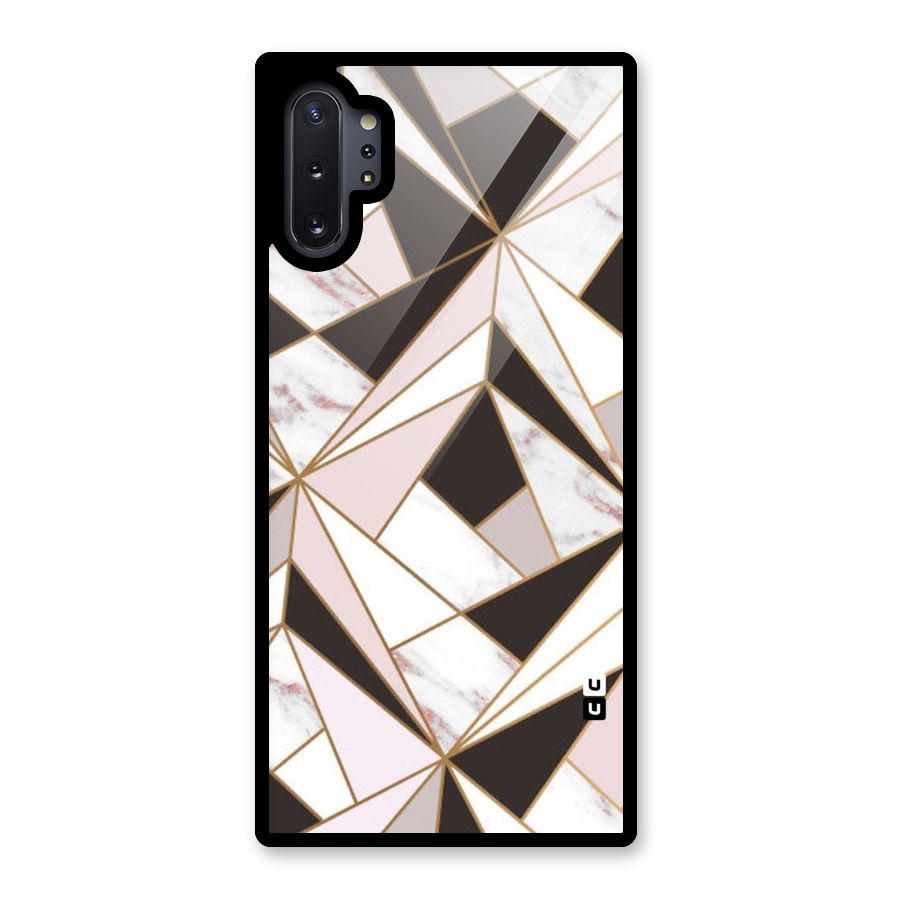 Abstract Corners Glass Back Case for Galaxy Note 10 Plus