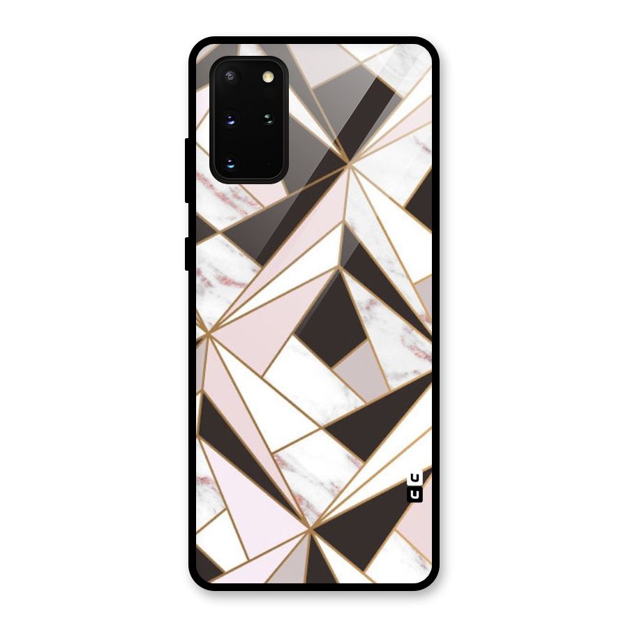 Abstract Corners Glass Back Case for Galaxy S20 Plus