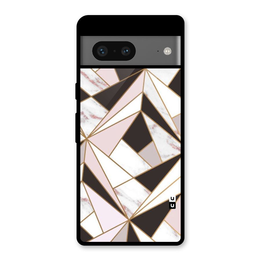 Abstract Corners Glass Back Case for Google Pixel 7