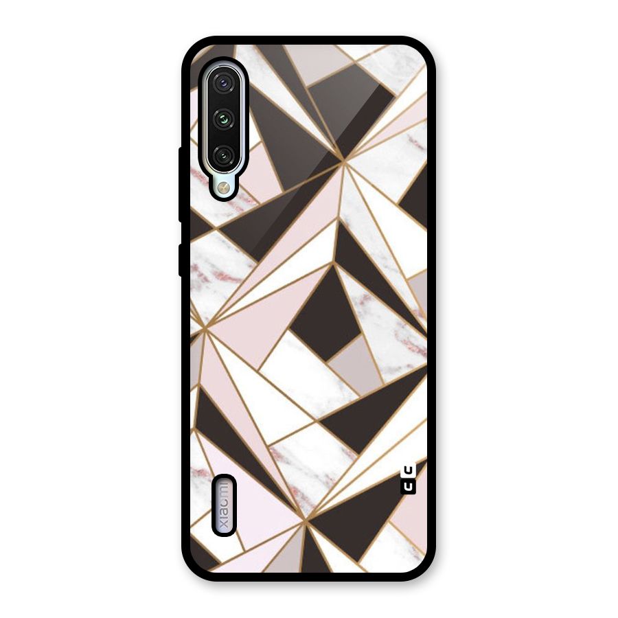 Abstract Corners Glass Back Case for Mi A3