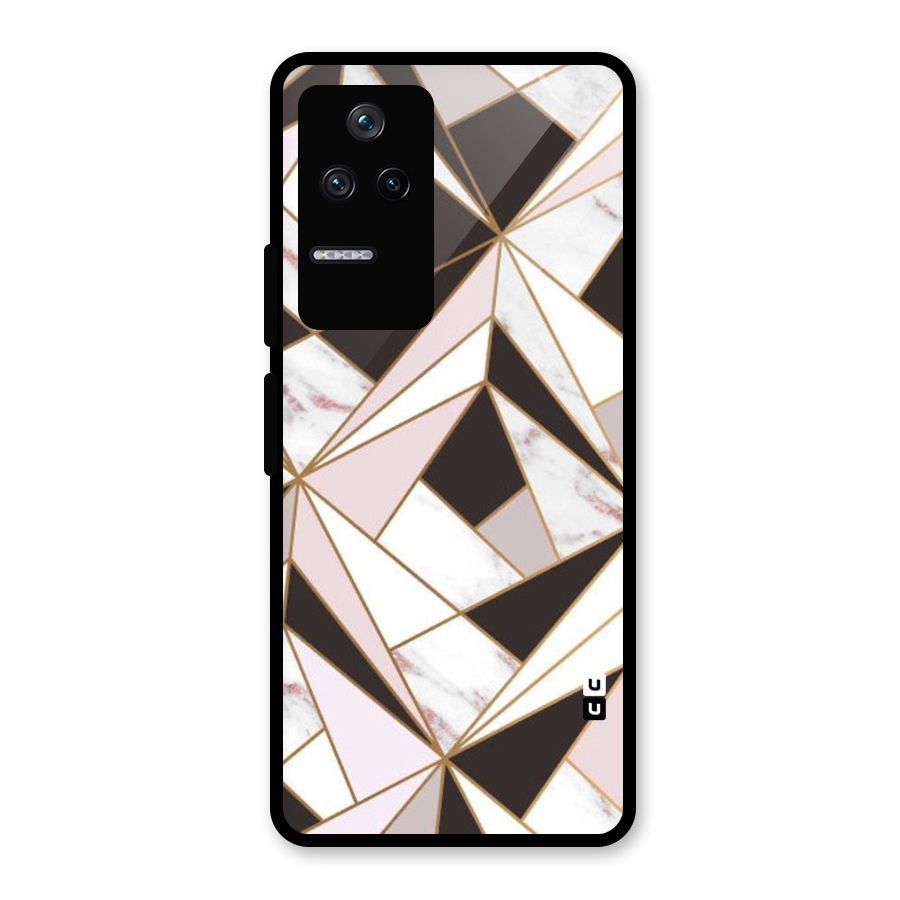 Abstract Corners Glass Back Case for Poco F4 5G