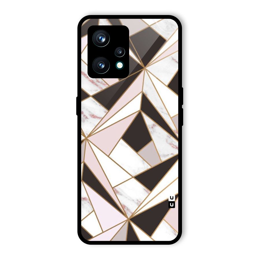Abstract Corners Glass Back Case for Realme 9 Pro Plus 5G