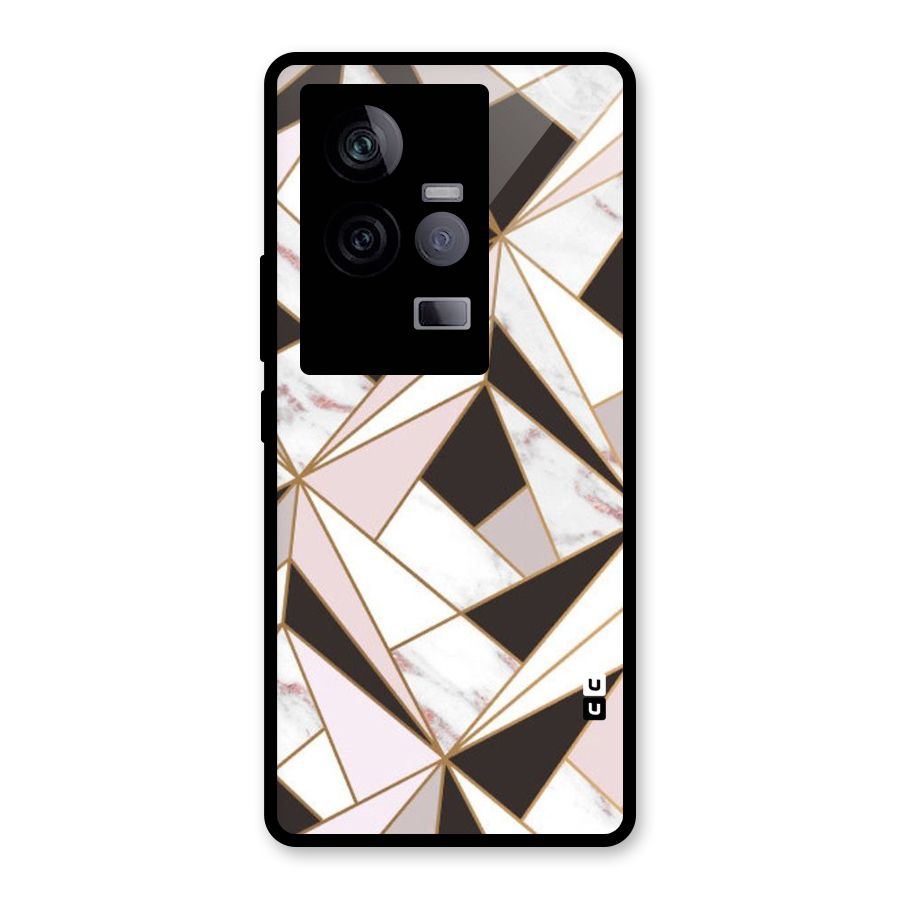 Abstract Corners Glass Back Case for Vivo iQOO 11 5G