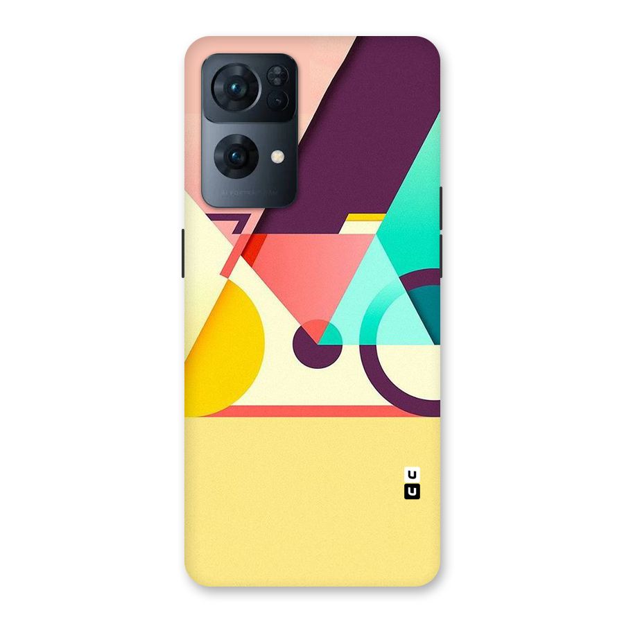 Abstract Cycle Back Case for Oppo Reno7 Pro 5G