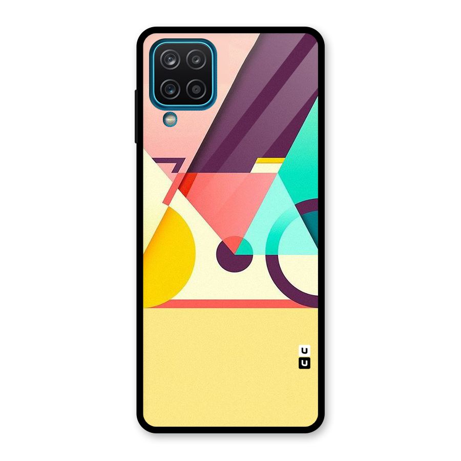 Abstract Cycle Glass Back Case for Galaxy A12