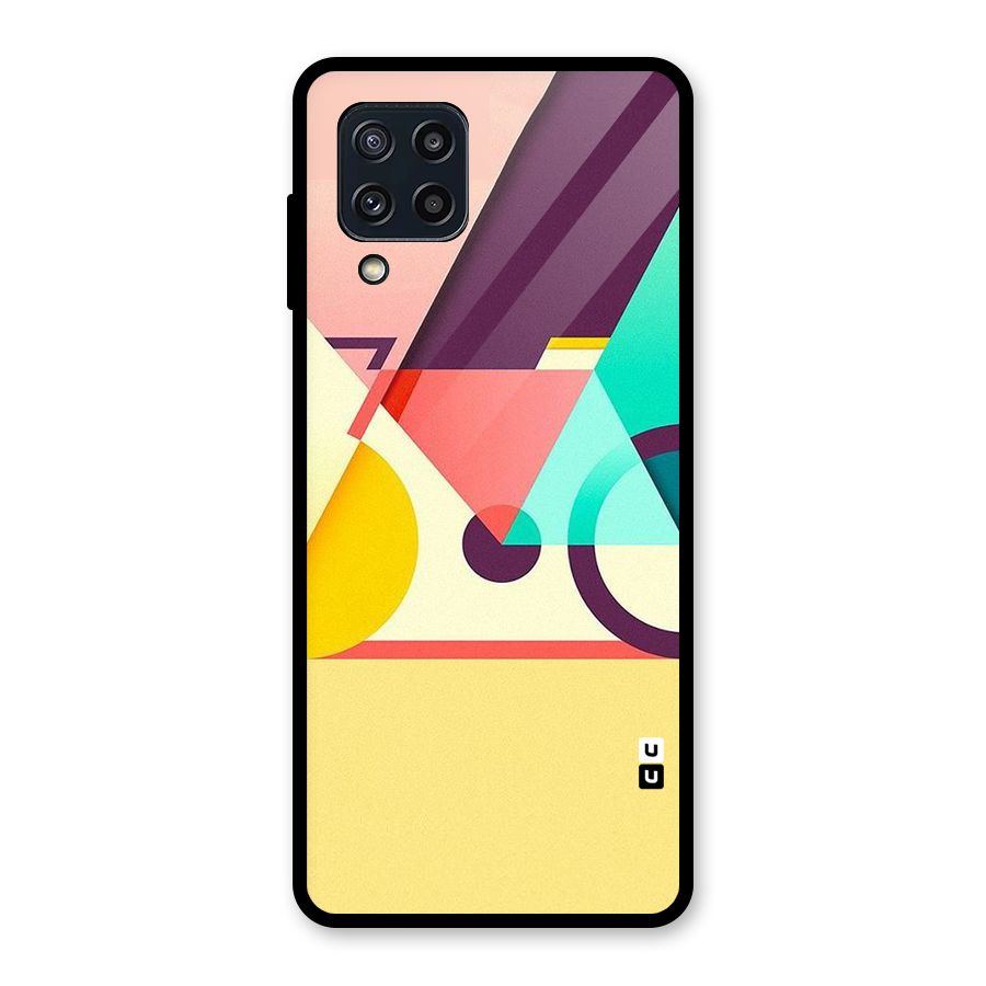 Abstract Cycle Glass Back Case for Galaxy M32