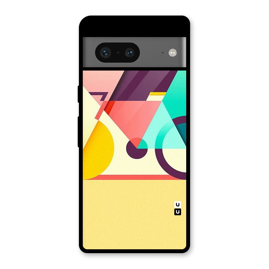 Abstract Cycle Glass Back Case for Google Pixel 7