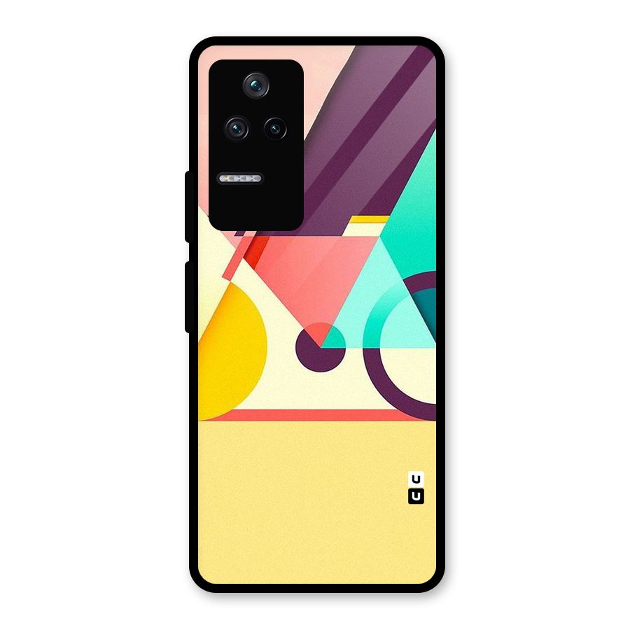 Abstract Cycle Glass Back Case for Poco F4 5G