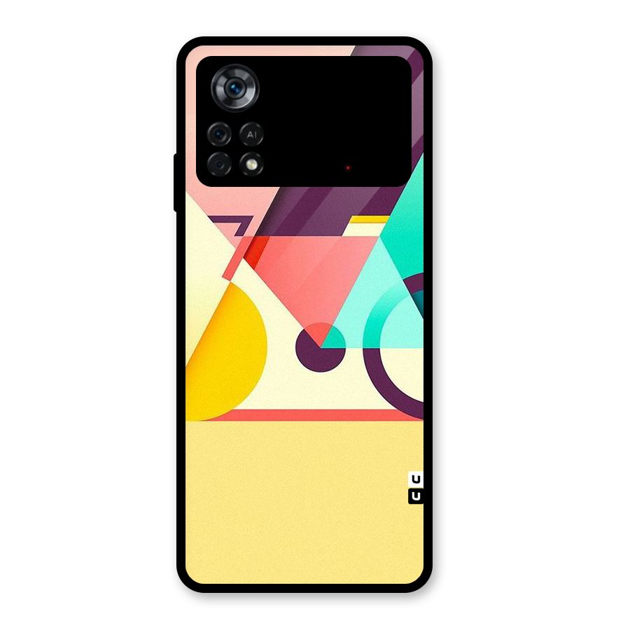 Abstract Cycle Glass Back Case for Poco X4 Pro 5G