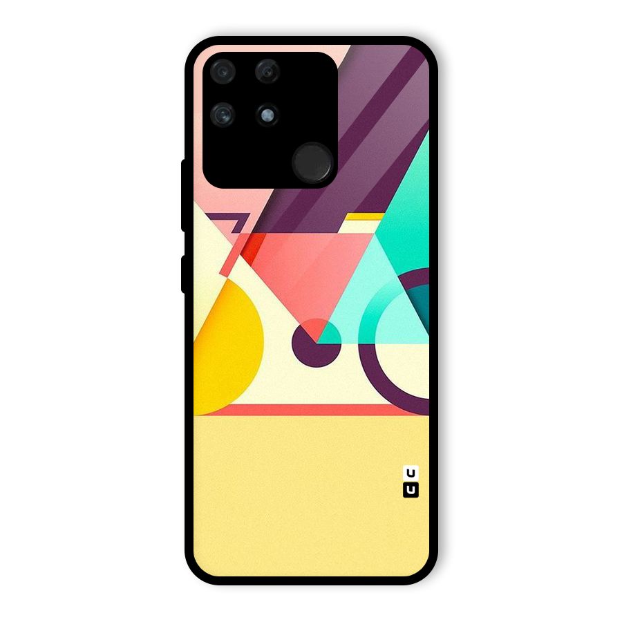 Abstract Cycle Glass Back Case for Realme Narzo 50A