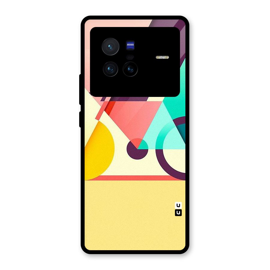Abstract Cycle Glass Back Case for Vivo X80
