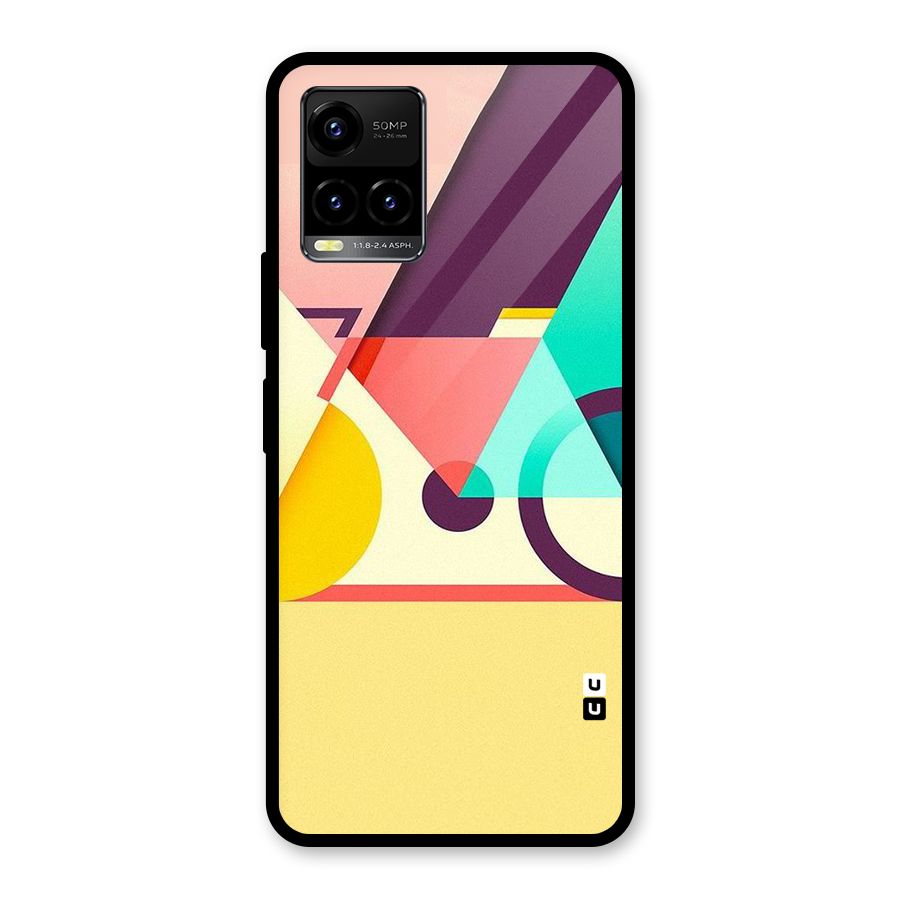 Abstract Cycle Glass Back Case for Vivo Y21T