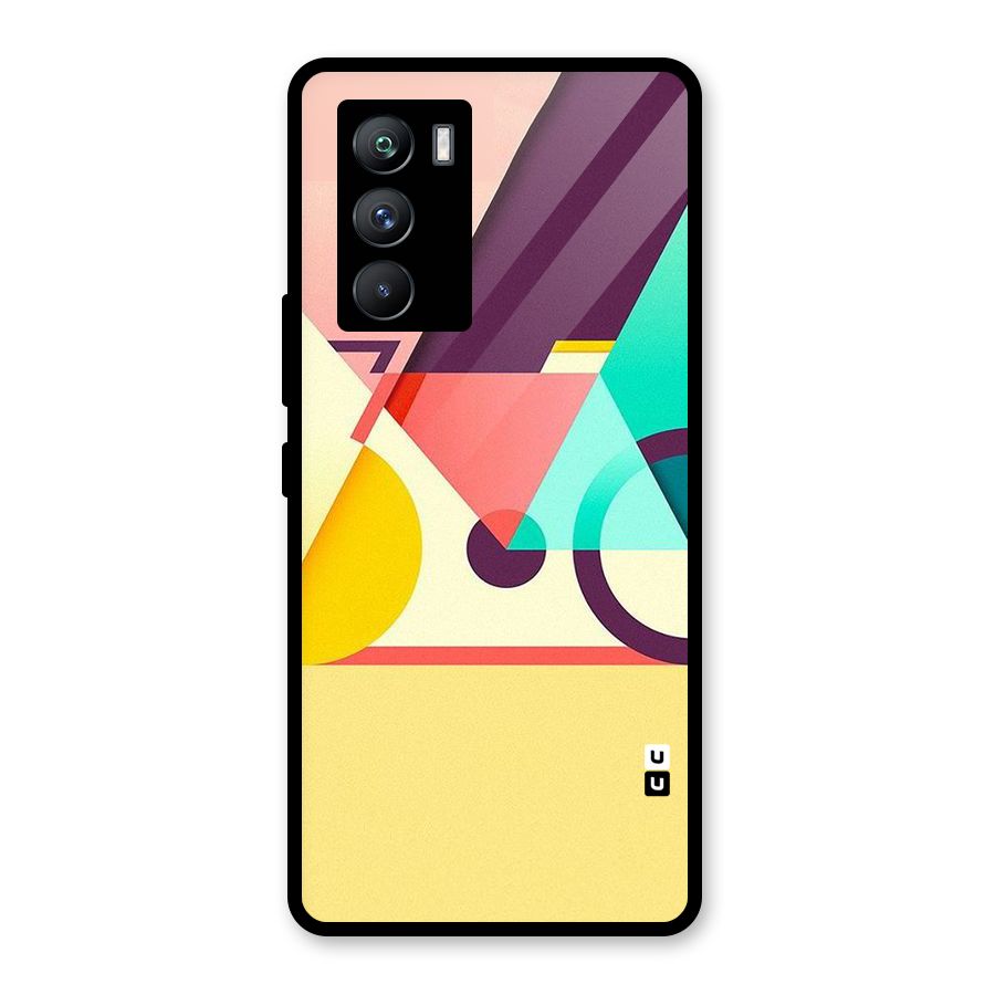 Abstract Cycle Glass Back Case for Vivo iQOO 9 SE