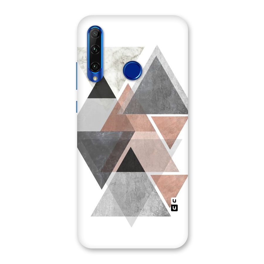Abstract Diamond Pink Design Back Case for Honor 20i
