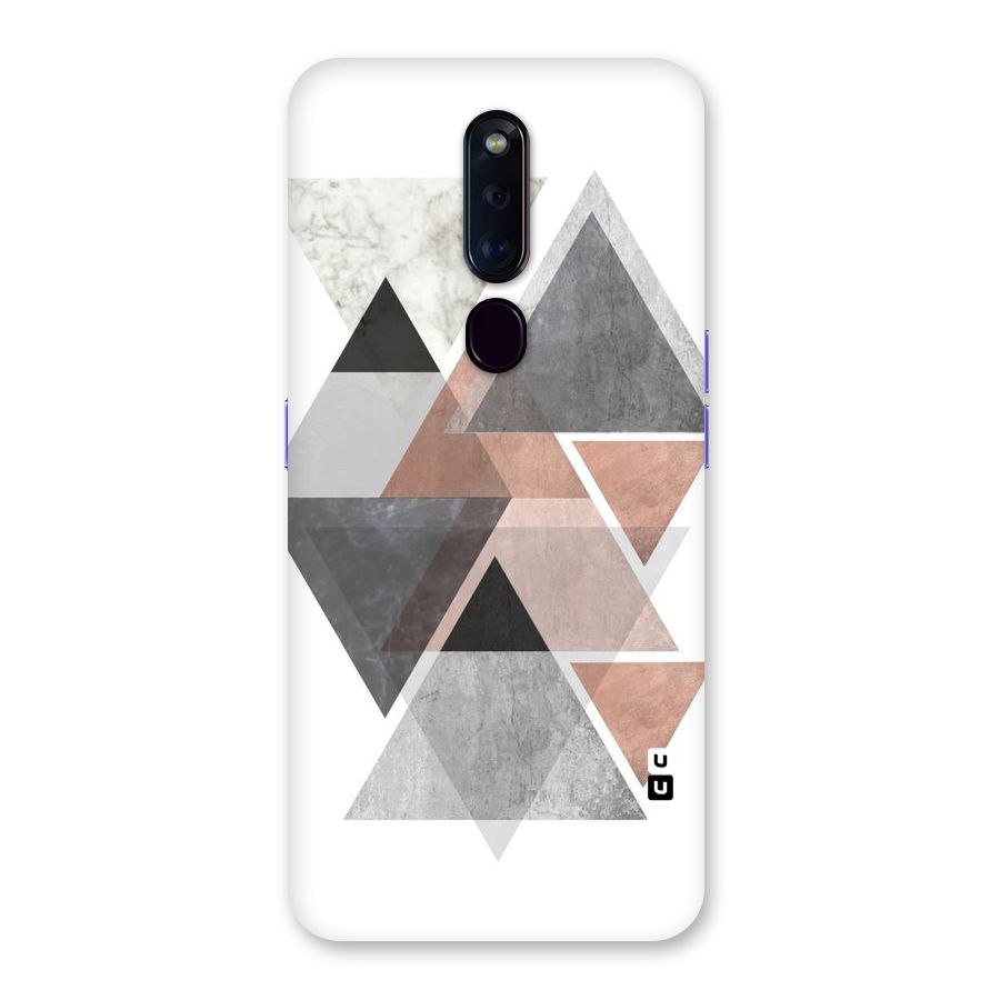 Abstract Diamond Pink Design Back Case for Oppo F11 Pro
