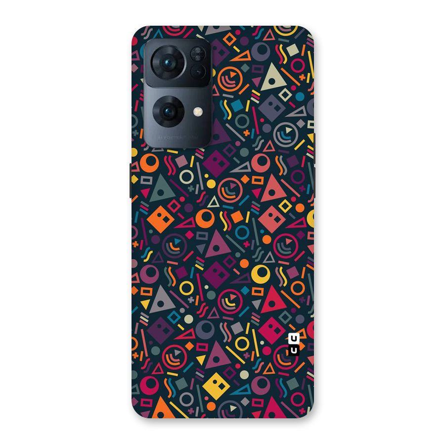 Abstract Figures Back Case for Oppo Reno7 Pro 5G