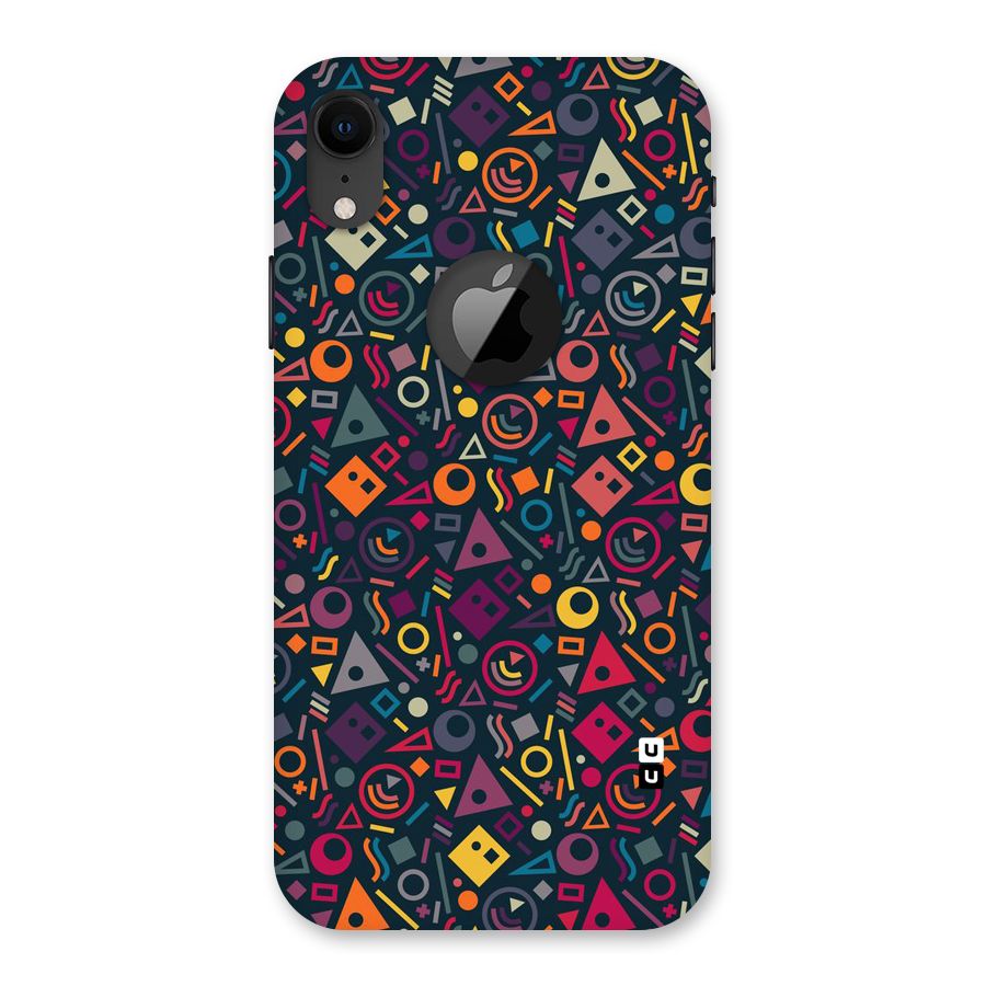 Abstract Figures Back Case for iPhone XR Logo Cut