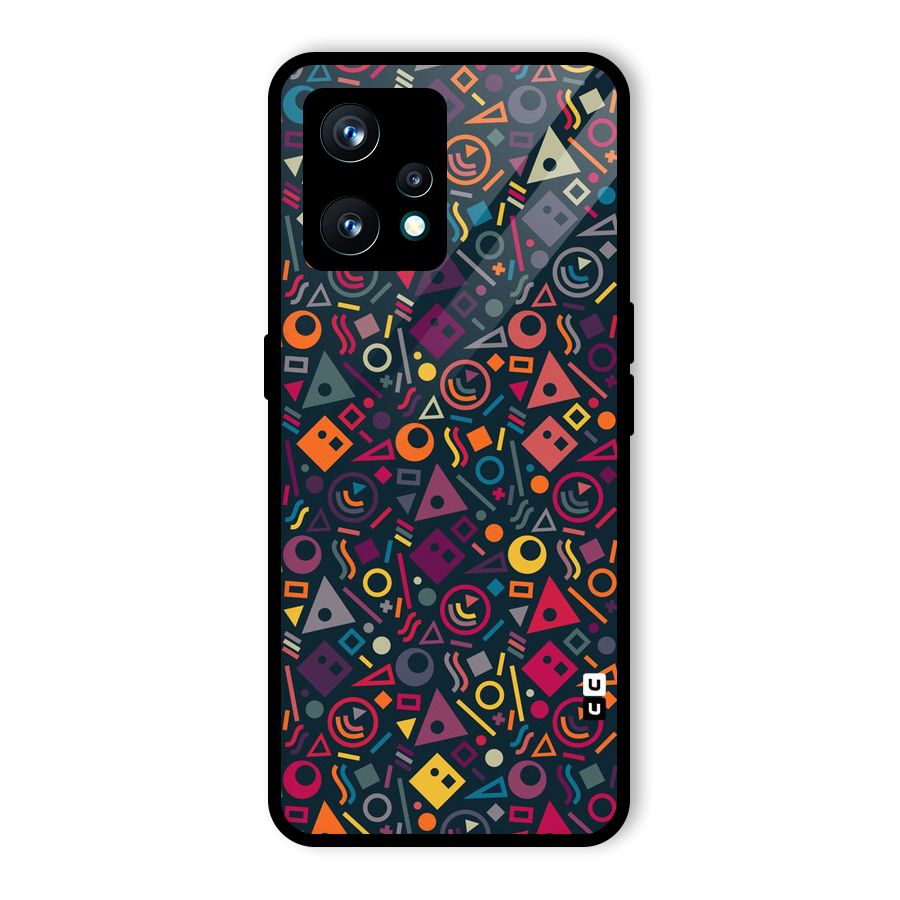 Abstract Figures Glass Back Case for Realme 9 Pro Plus 5G