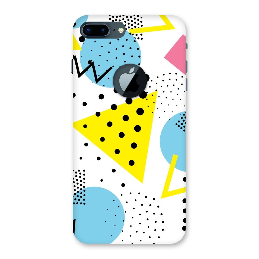 Abstract Geometry Back Case for iPhone 7 Plus Logo Cut