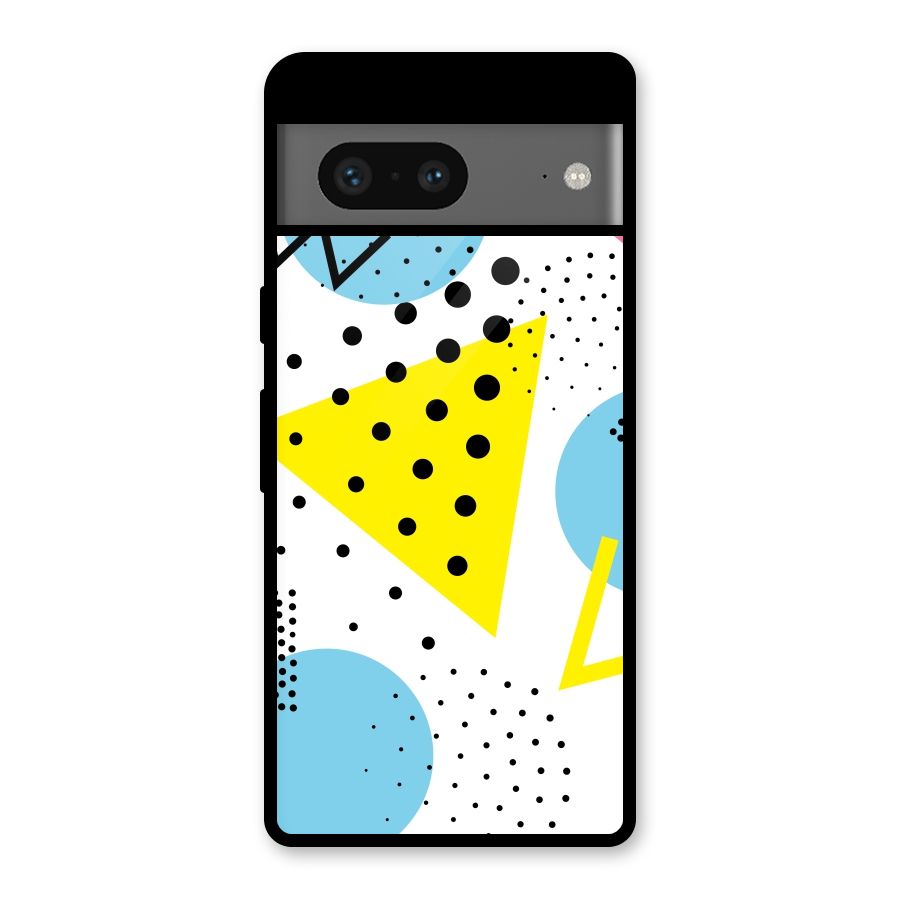 Abstract Geometry Glass Back Case for Google Pixel 7