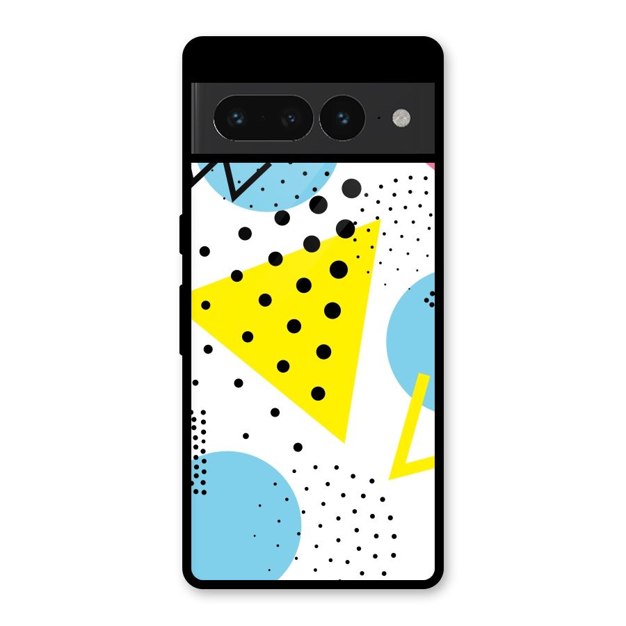 Abstract Geometry Glass Back Case for Google Pixel 7 Pro
