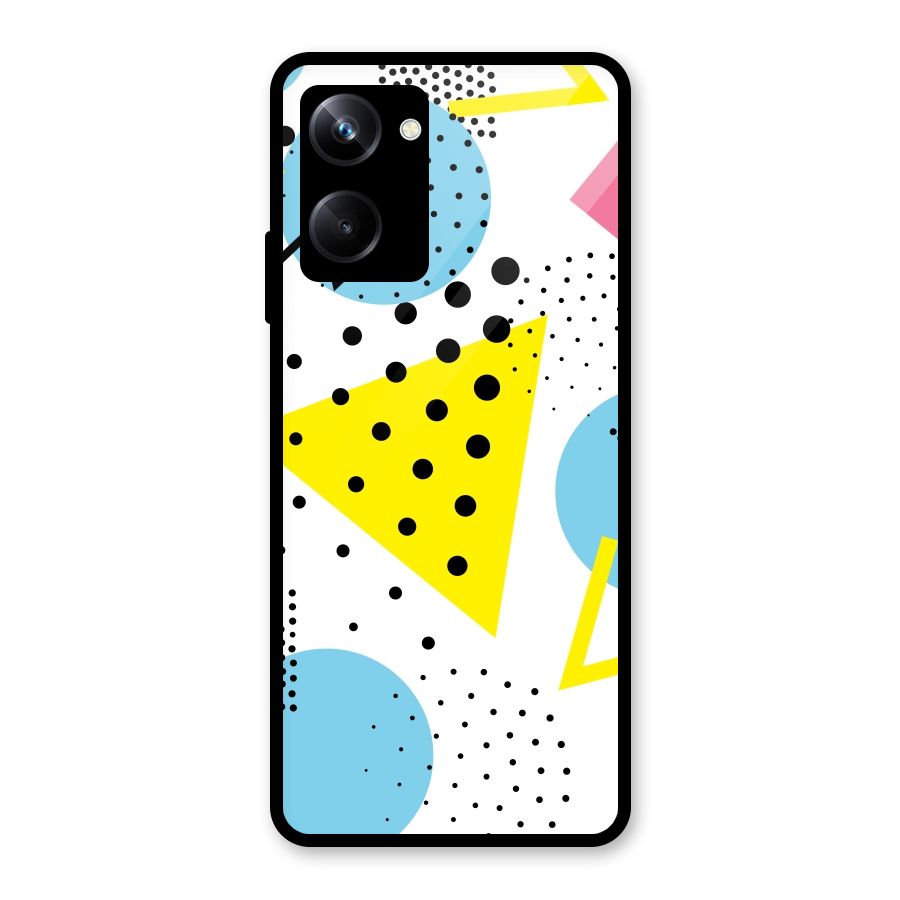 Abstract Geometry Glass Back Case for Realme 10 Pro