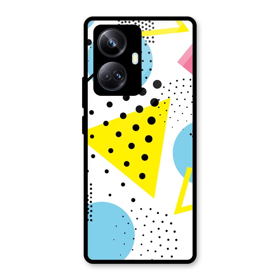 Abstract Geometry Glass Back Case for Realme 10 Pro Plus
