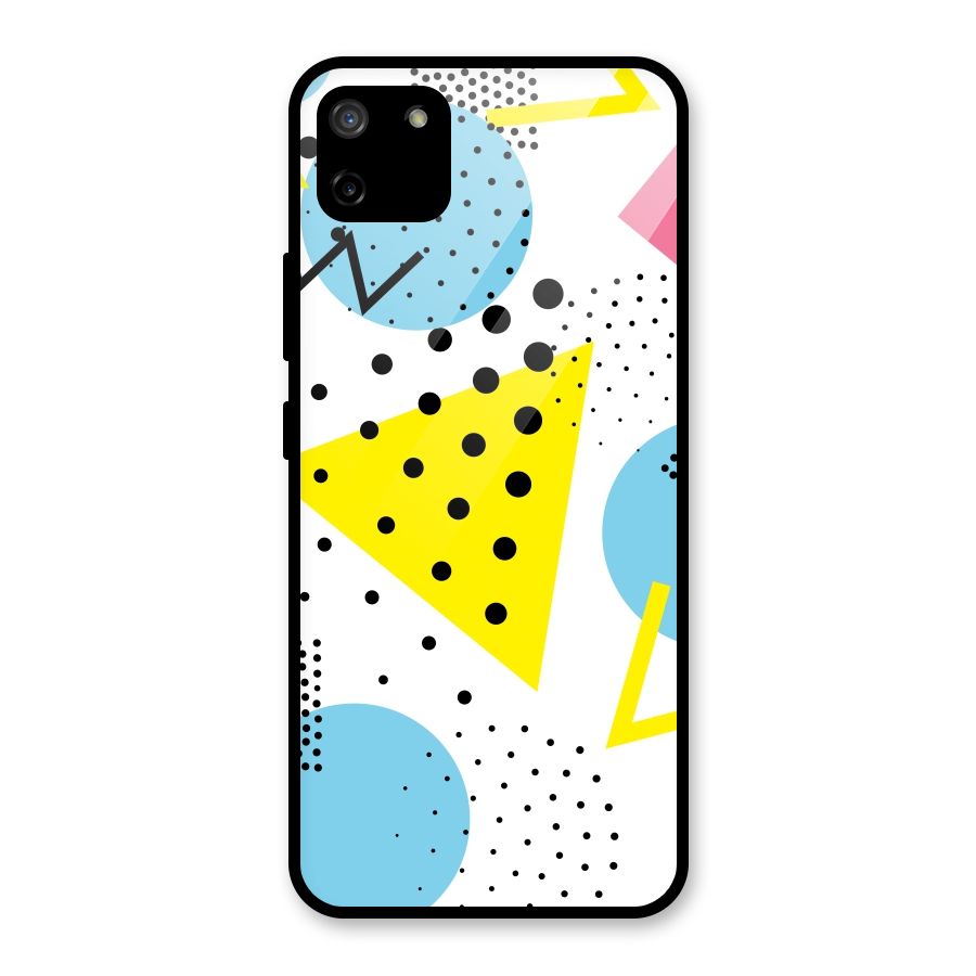 Abstract Geometry Glass Back Case for Realme C11