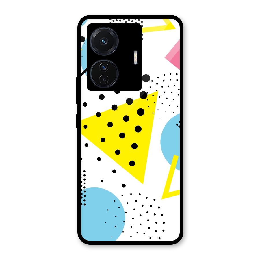 Abstract Geometry Glass Back Case for Vivo T1 Pro