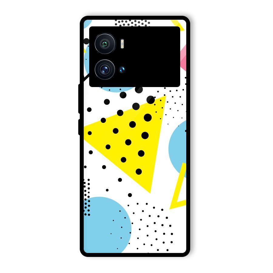 Abstract Geometry Glass Back Case for Vivo iQOO 9 Pro