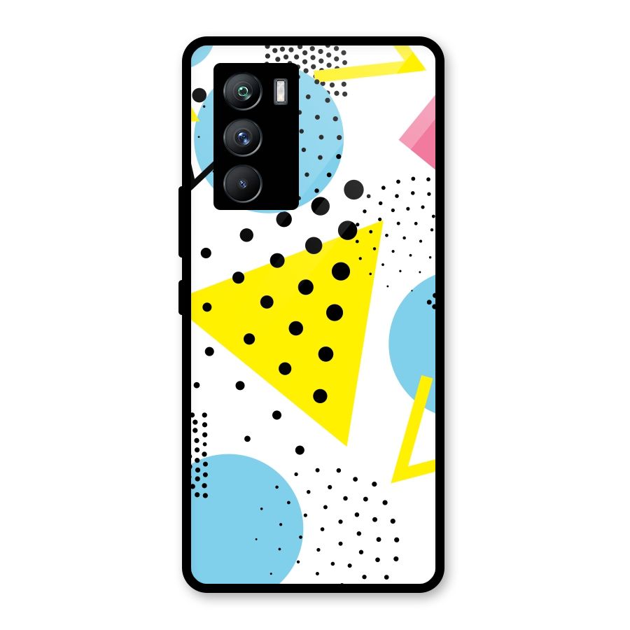 Abstract Geometry Glass Back Case for Vivo iQOO 9 SE