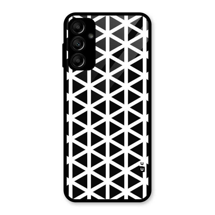 Abstract Geometry Maze Glass Back Case for Galaxy A14 5G