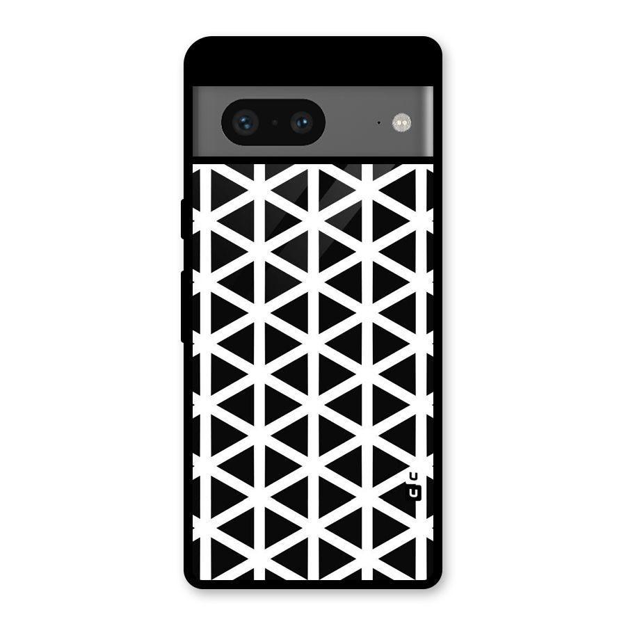 Abstract Geometry Maze Glass Back Case for Google Pixel 7