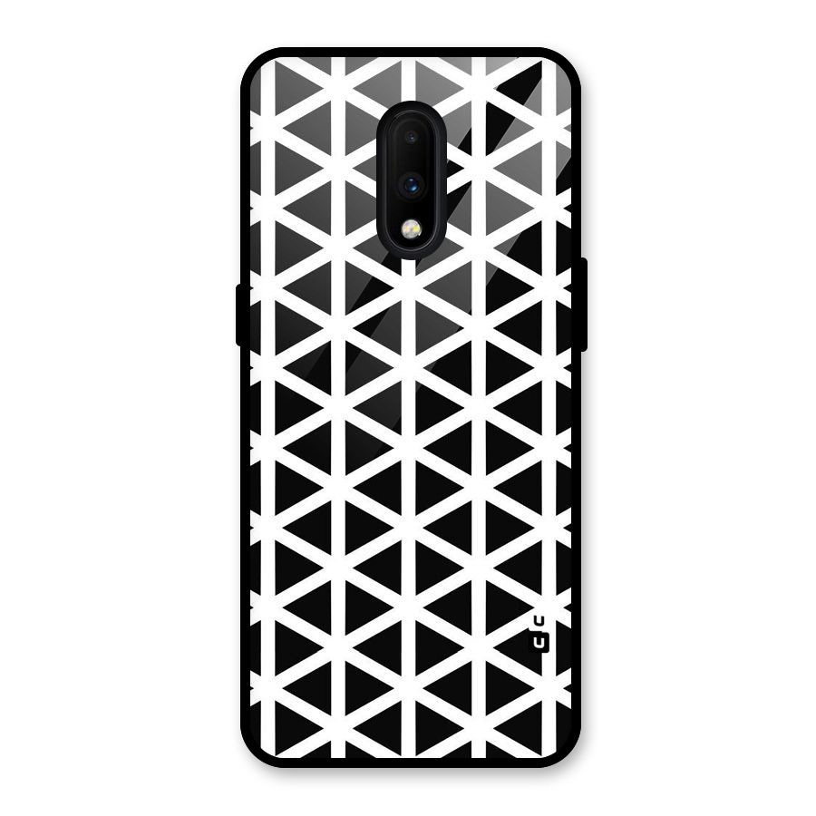 Abstract Geometry Maze Glass Back Case for OnePlus 7