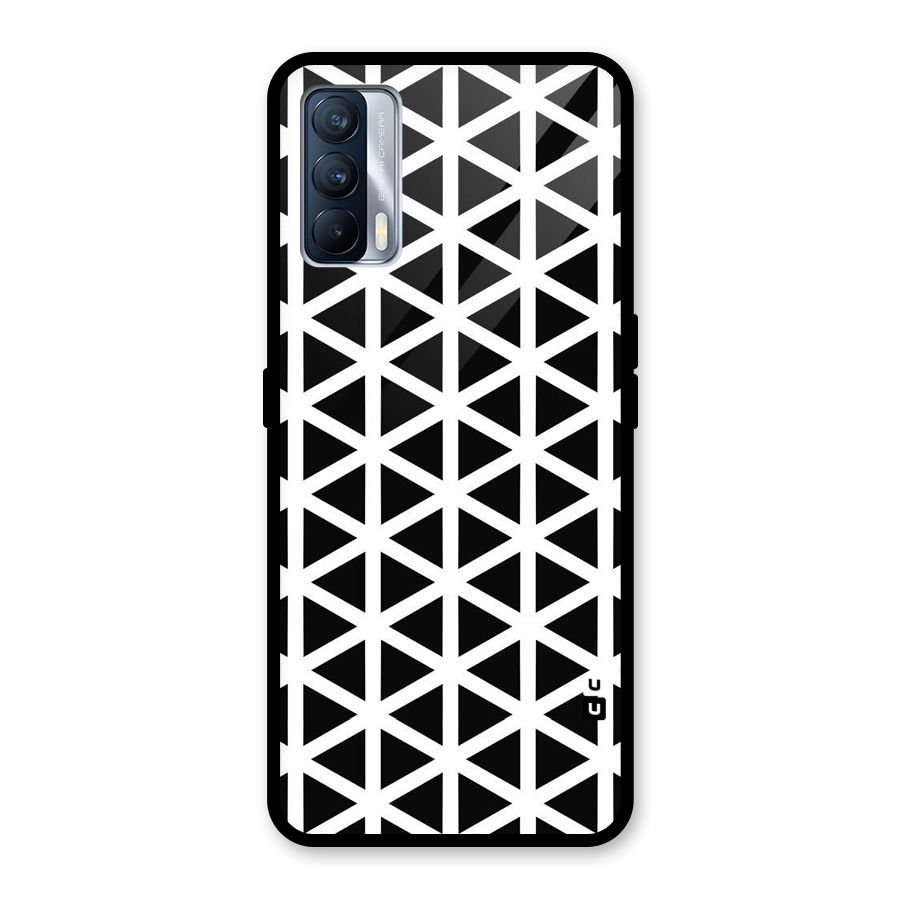 Abstract Geometry Maze Glass Back Case for Realme X7