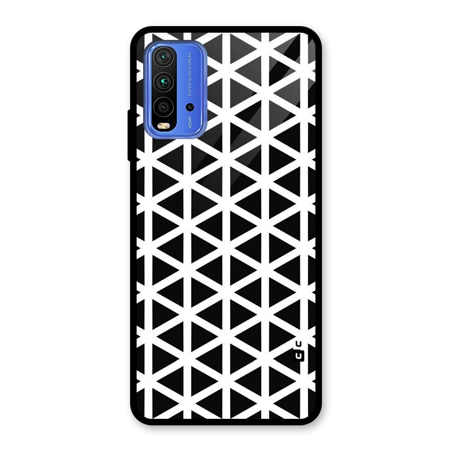 Abstract Geometry Maze Glass Back Case for Redmi 9 Power