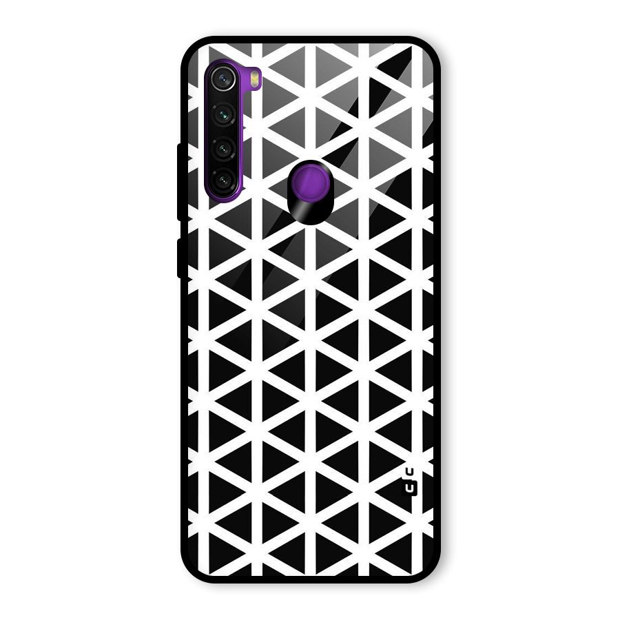 Abstract Geometry Maze Glass Back Case for Redmi Note 8