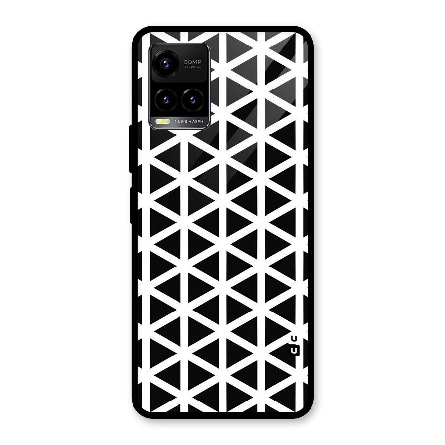 Abstract Geometry Maze Glass Back Case for Vivo Y21T