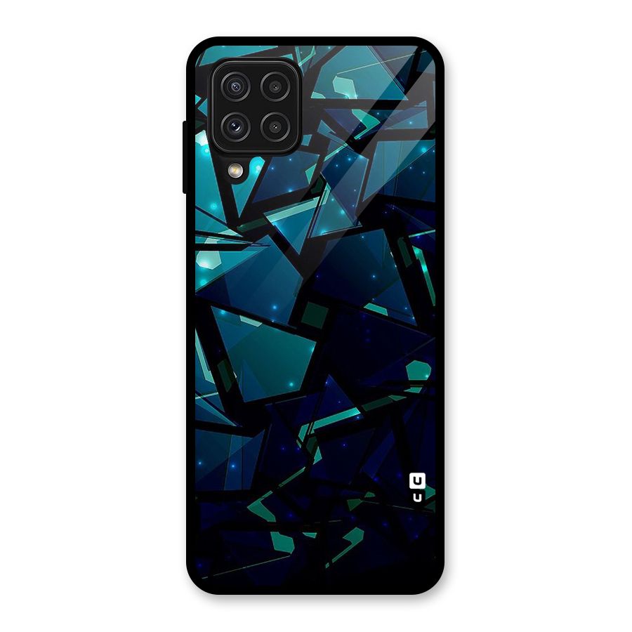Abstract Glass Design Glass Back Case for Galaxy A22 4G